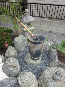 利休信楽水琴窟 yagai-100 - 重蔵窯